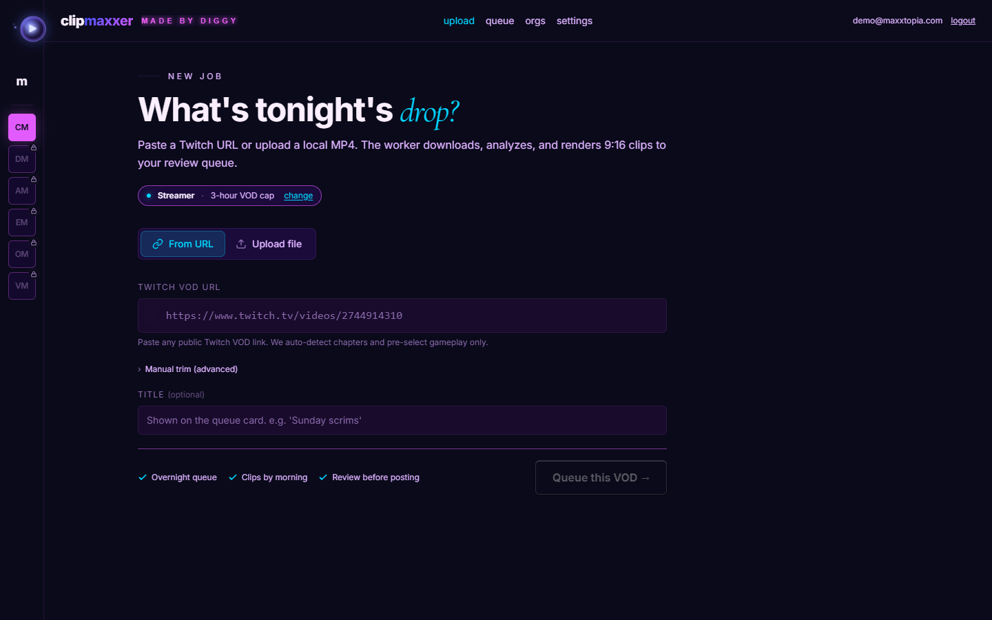 Clipmaxxer screenshot 1